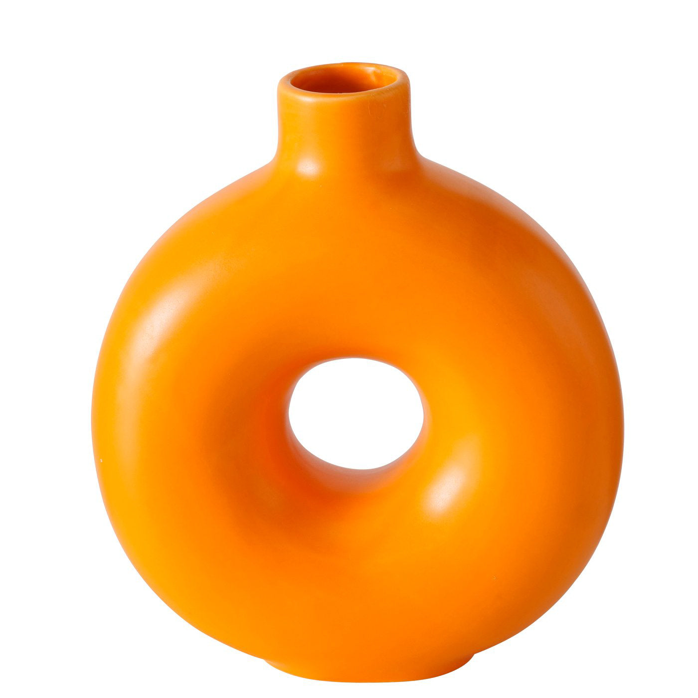 Keramikvase, Loop Design Orange