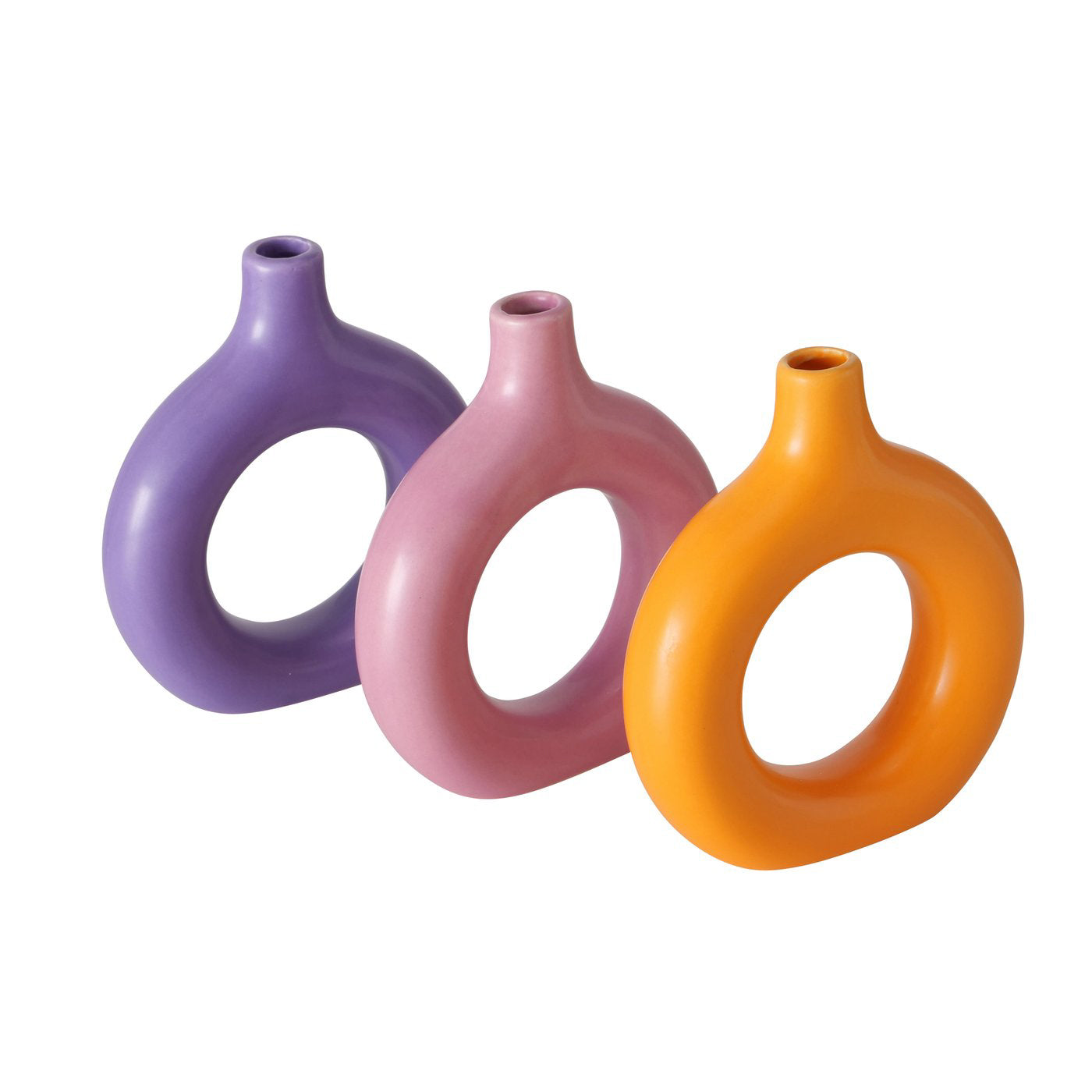 Keramikvase Loop Design, 3 Farben